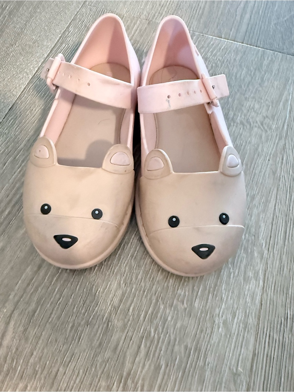 Girls' Pink Bear Mary Jane Shoes mini melissa